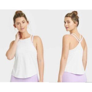 All in Motion Women's Run Tank Top White Size XL